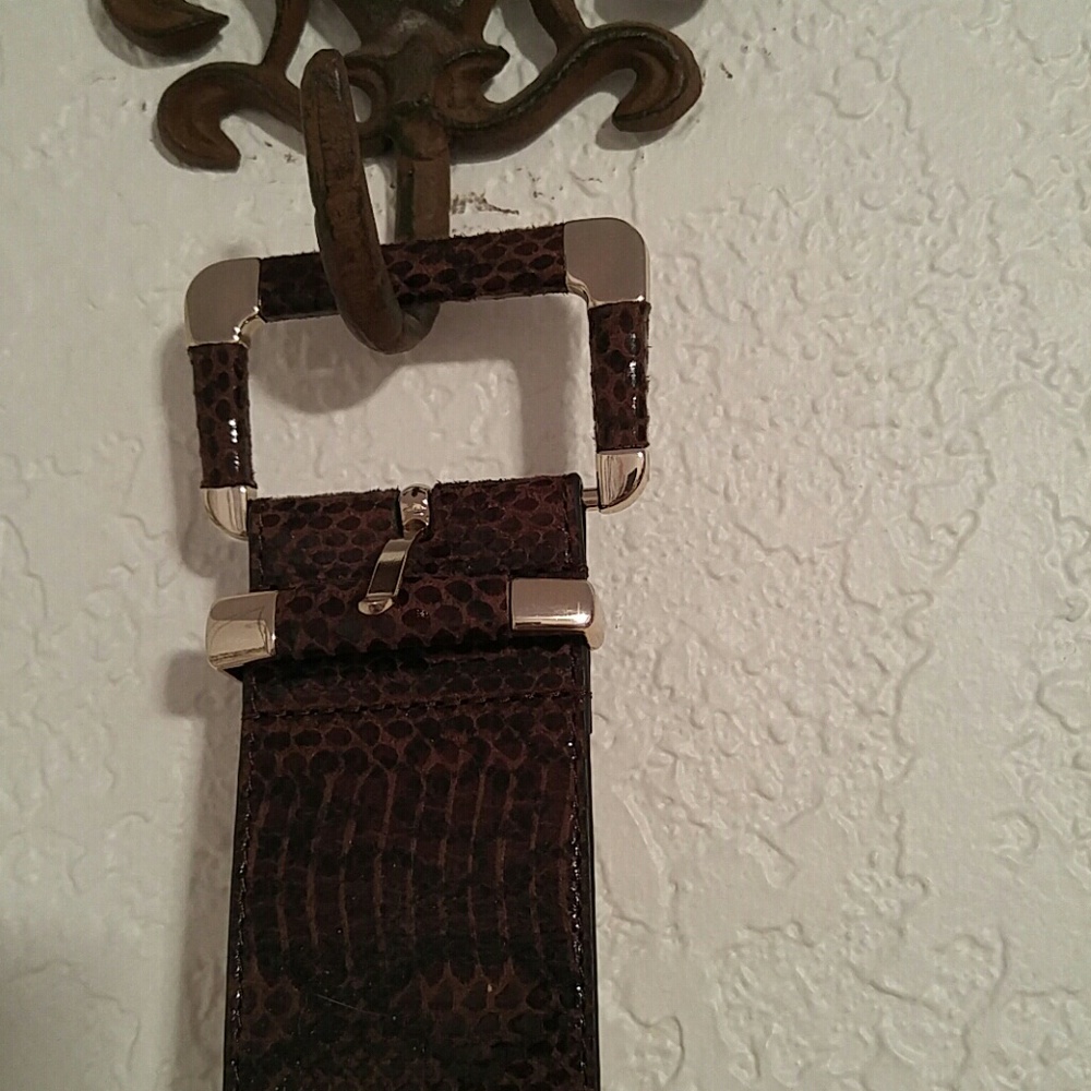 White House Black Market Vegan Snake Belt SZ S